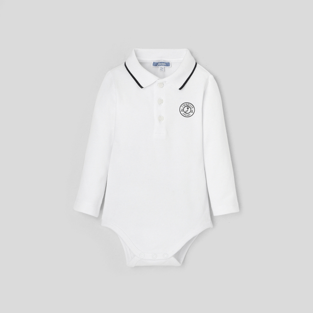 Baby boy polo bodysuit
