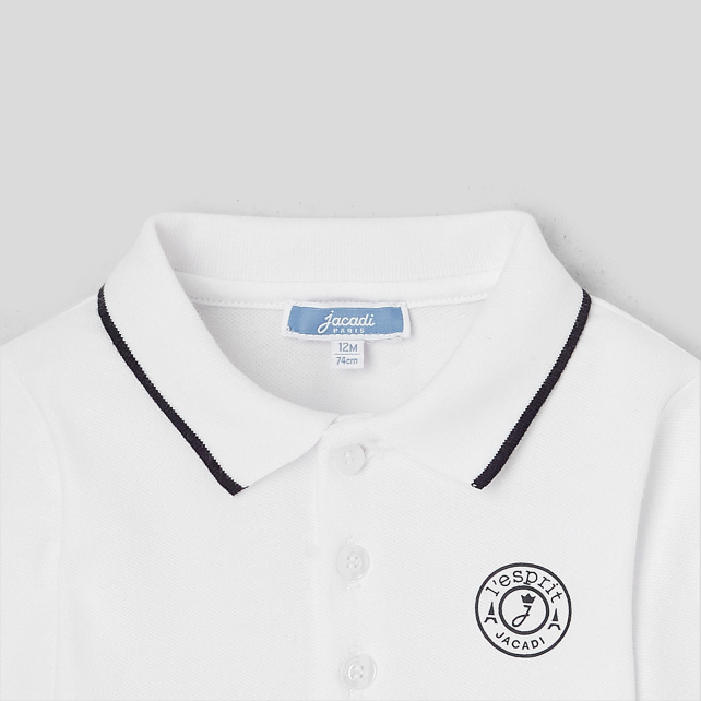 Baby boy polo bodysuit