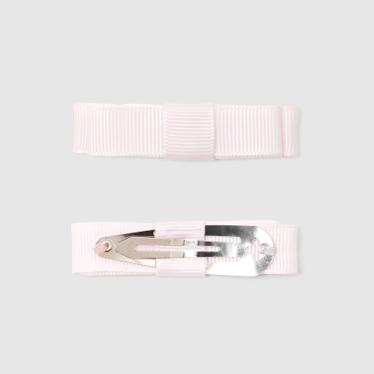 Girl duo of hair clips with flat knot