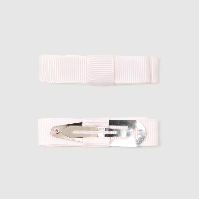 Girl duo of hair clips with flat knot