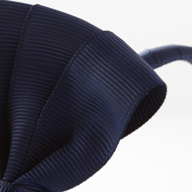 Girl headband with grosgrain bow