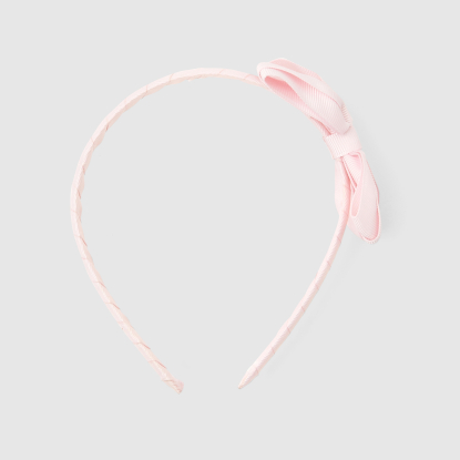 Girl headband with grosgrain bow
