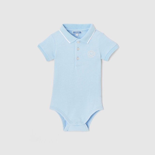 Baby boy polo bodysuit