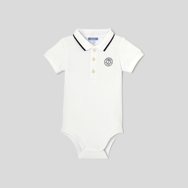 Baby boy polo bodysuit