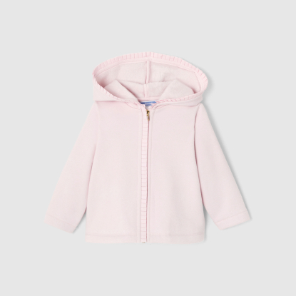 Baby girl zip-up sweatshirt