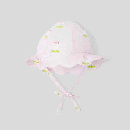 Baby tulip print hat