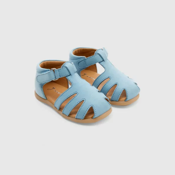 Baby boy sandals in nubuck