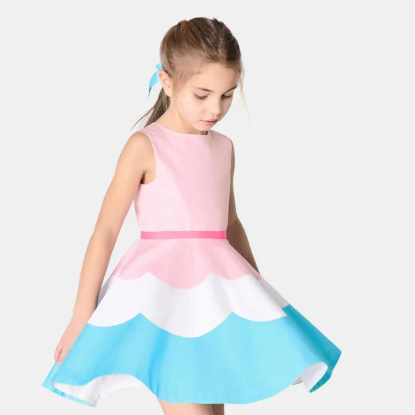 Girl sateen dress