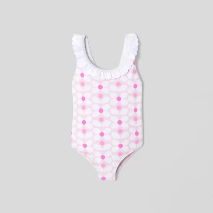 Baby girl flower pattern swimsuit