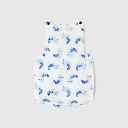 Baby boy seagull print onesie