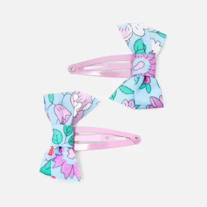 Duo of Liberty bow barrettes
