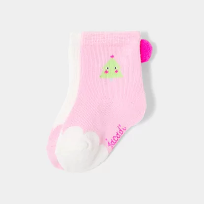 Baby girl duo of christmas socks