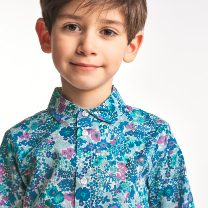 Boy shirt in Liberty fabric