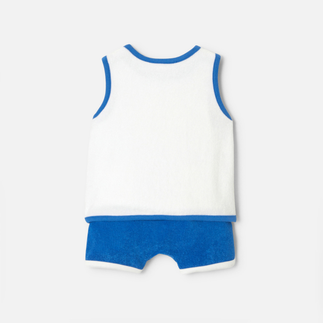 Baby boy French terry shorts set