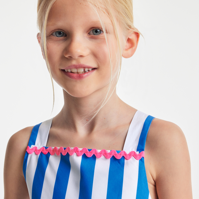 Girl striped dress