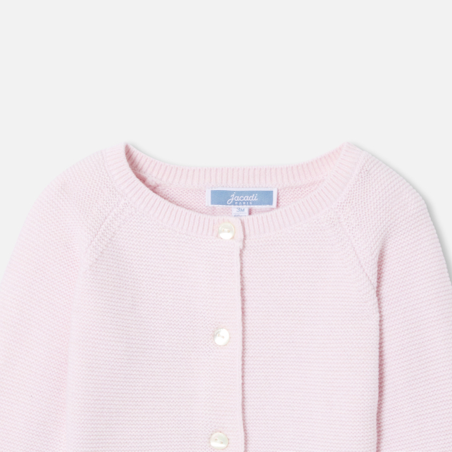 Baby girl wool and cotton cardigan