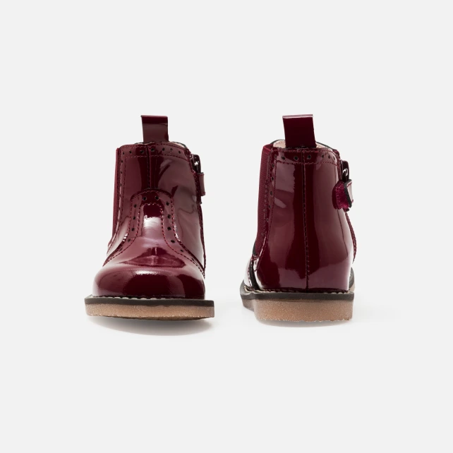 Baby girl Chelsea boots in patent leather