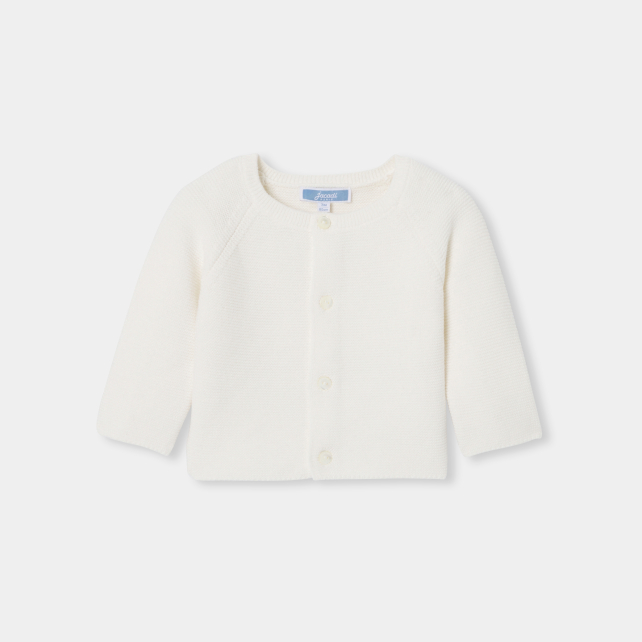 Baby wool and cotton cardigan