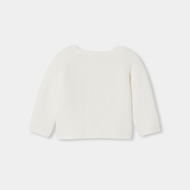 Baby wool and cotton cardigan