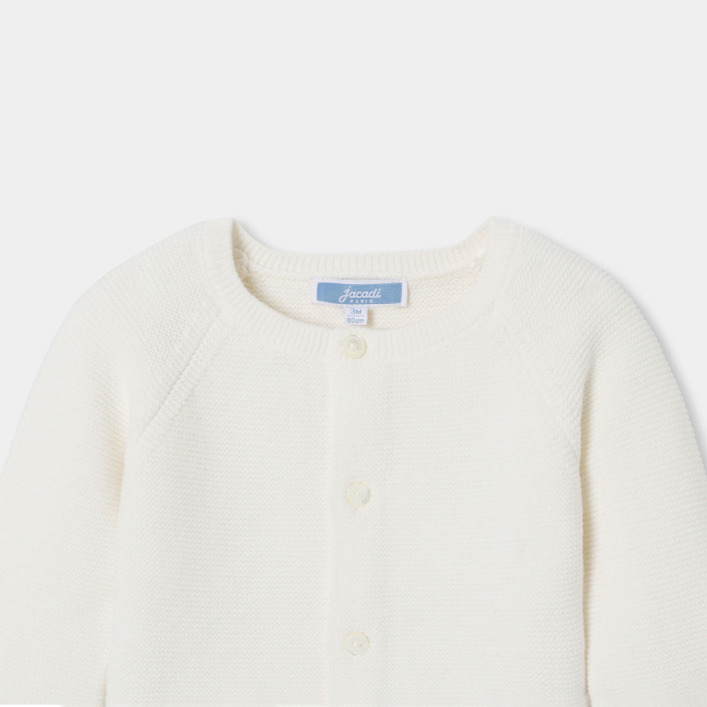 Baby wool and cotton cardigan