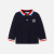 Long-sleeved baby boy polo shirt