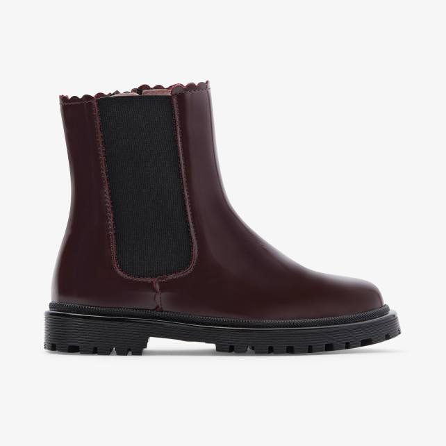 Girl Chelsea boots in smooth leather