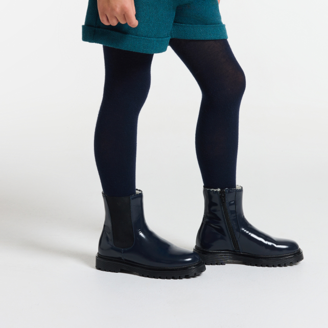 Girl Chelsea boots in smooth leather
