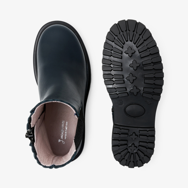 Girl Chelsea boots in smooth leather