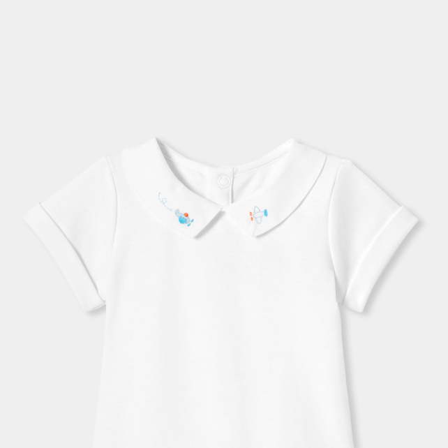 Baby boy bodysuit in interlock