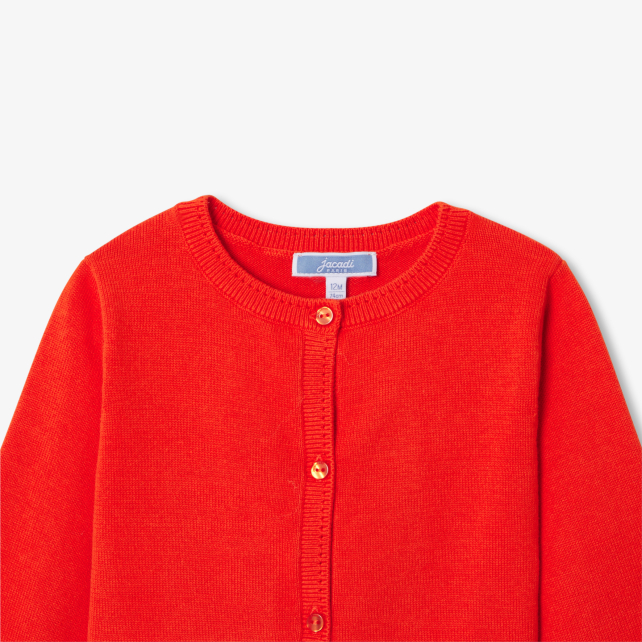 Baby girl jersey cardigan