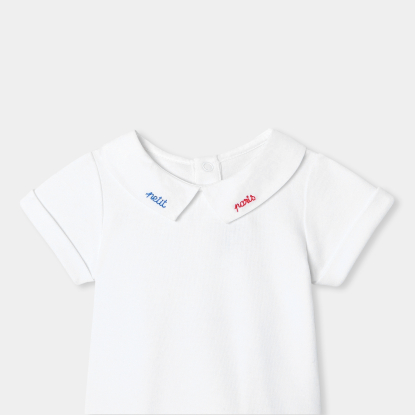 Baby boy short-sleeved bodysuit