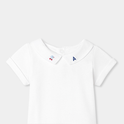 Körpə oğlan üçün qısaqol bodi