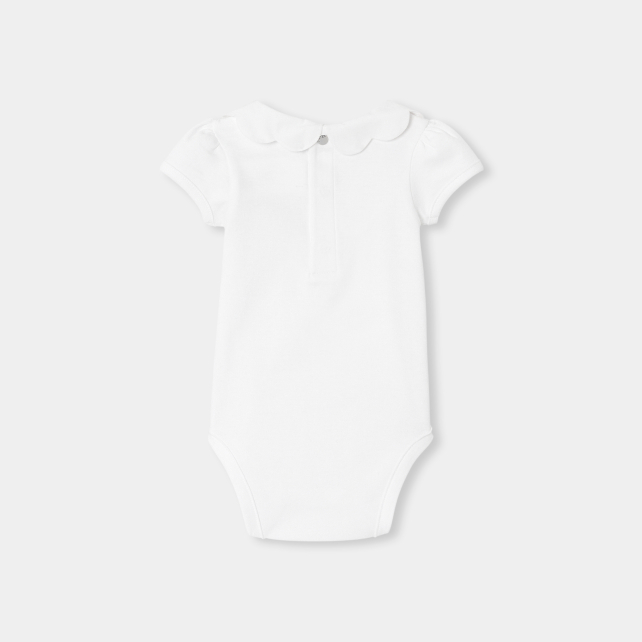 Baby girl short-sleeved bodysuit