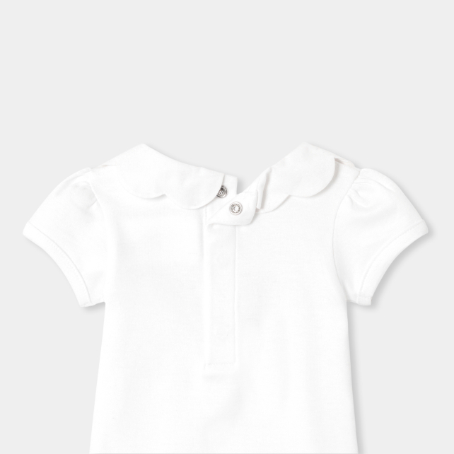 Baby girl short-sleeved bodysuit