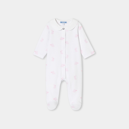Körpə qız üçün dovşan printli pijama
