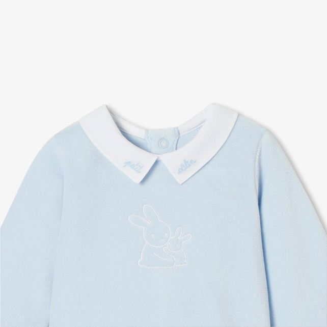 Körpə oğlan üçün velvet pijama