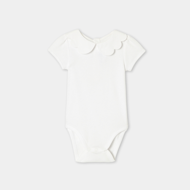 Baby girl short-sleeved bodysuit