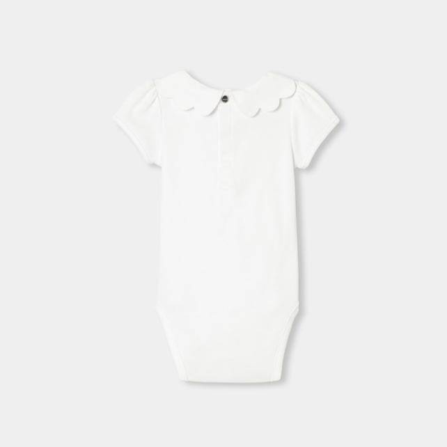 Baby girl short-sleeved bodysuit