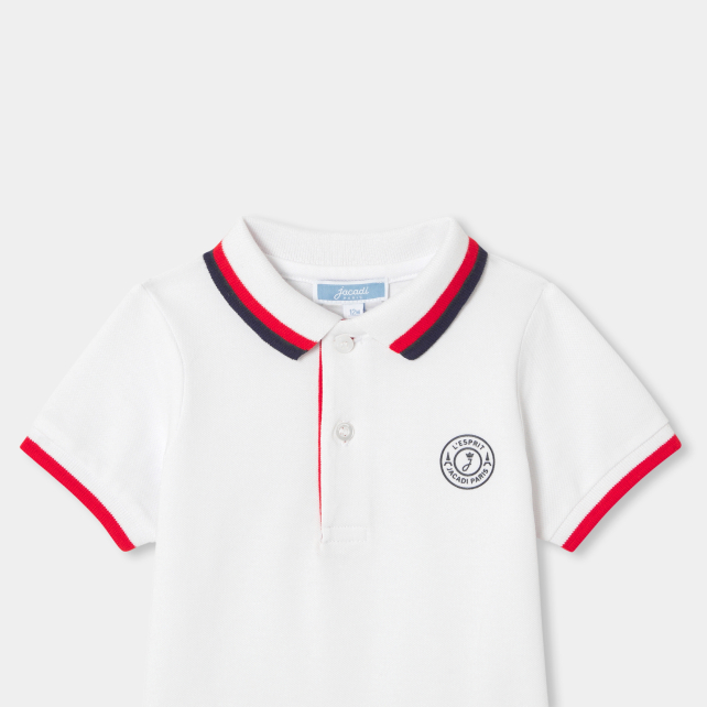 Baby boy short-sleeved polo shirt