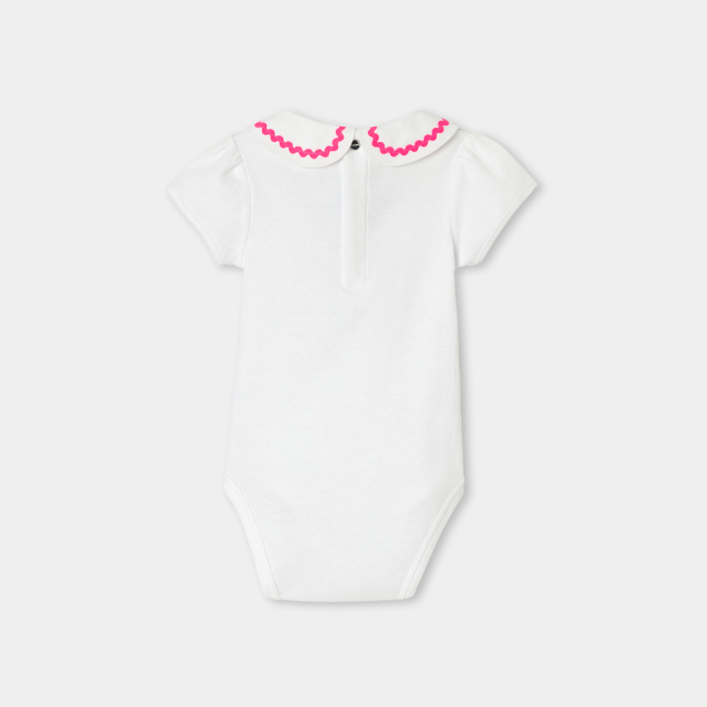 Baby girl short-sleeved bodysuit