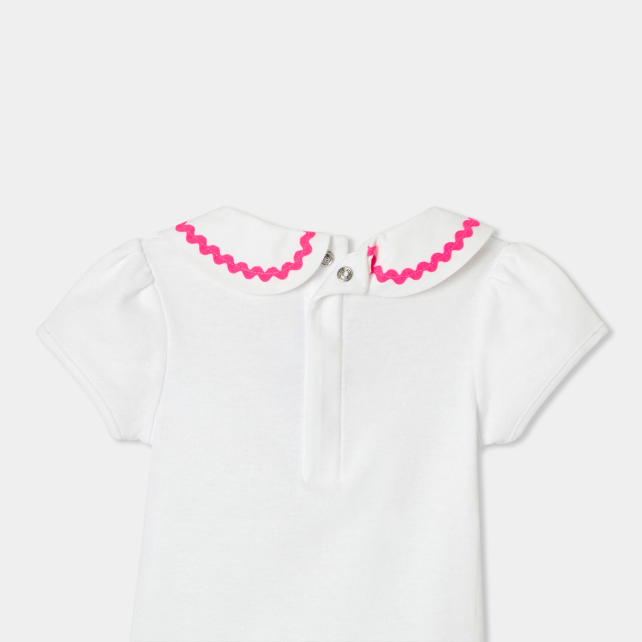 Baby girl short-sleeved bodysuit
