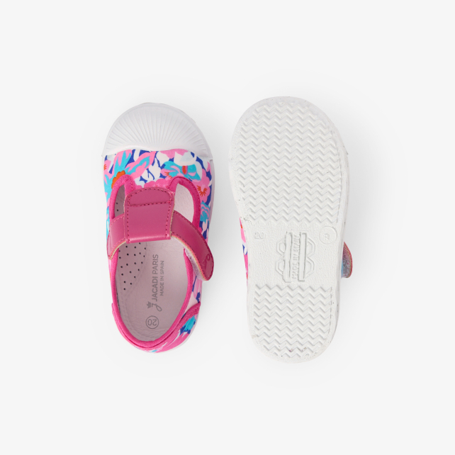 Baby girl canvas sandals