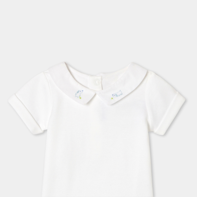 Baby boy short-sleeved bodysuit