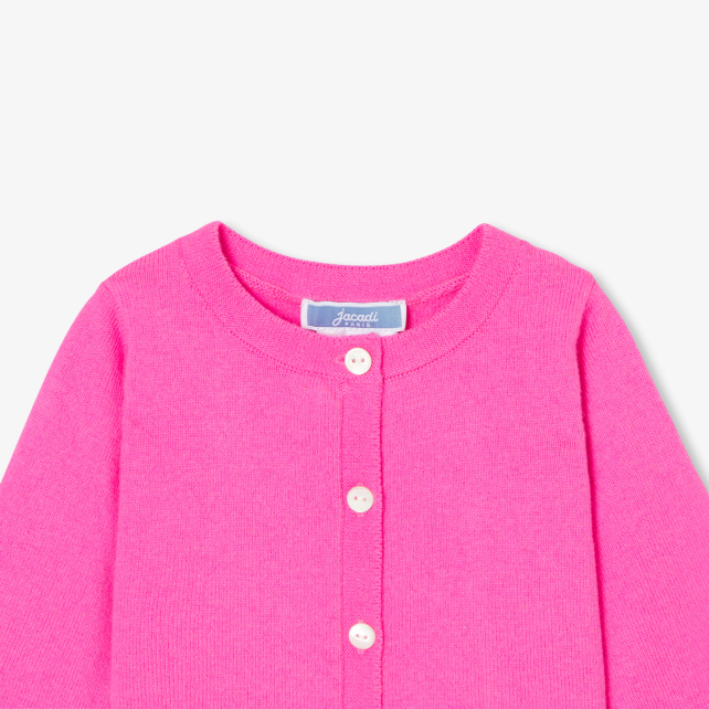 Baby girl jersey cardigan