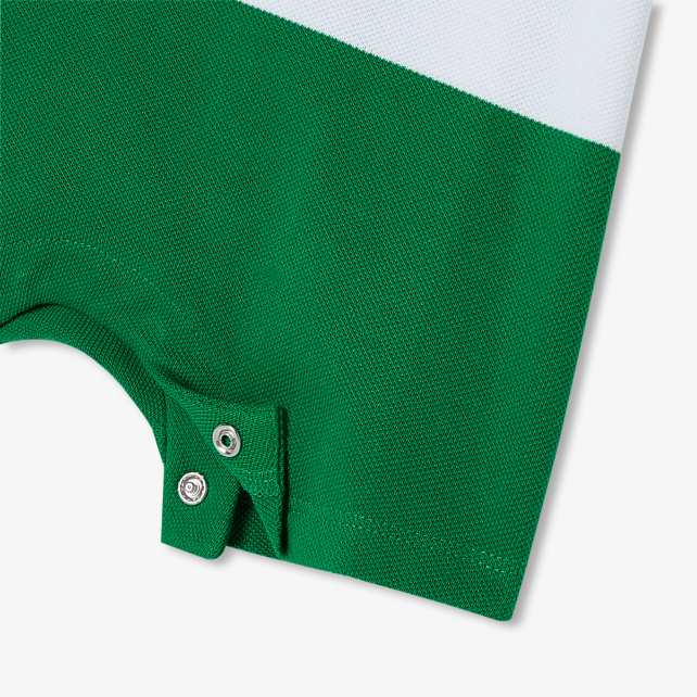 Baby boy romper in cotton piqué