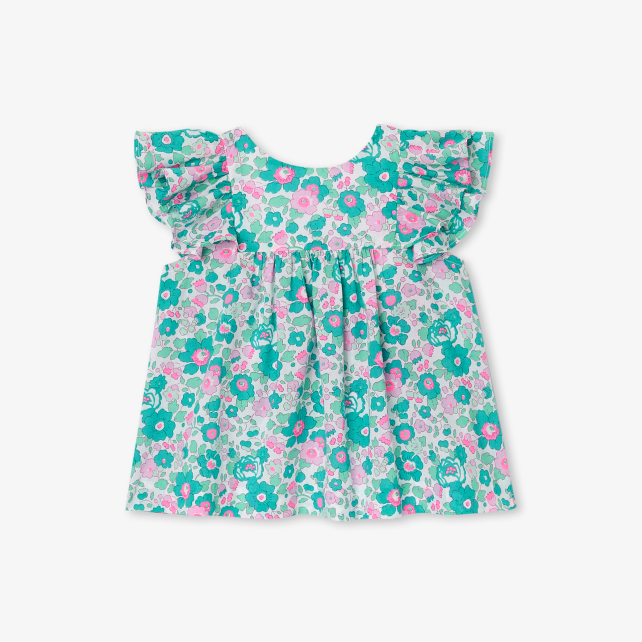 Baby girl blouse in Liberty fabric