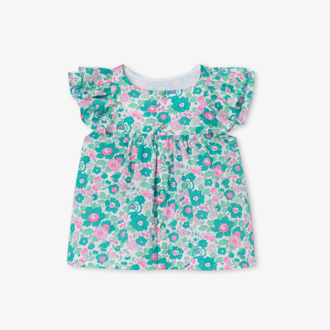 Baby girl blouse in Liberty fabric