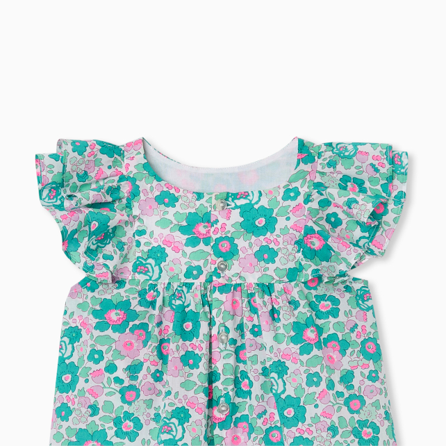Baby girl blouse in Liberty fabric