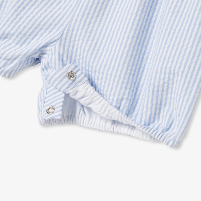 Baby girl seersucker romper
