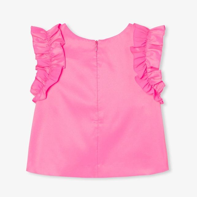Girl taffeta top